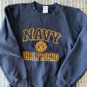 Navy Girlfriend Sweatshirt